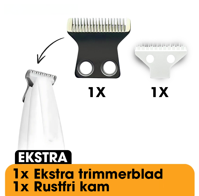 Ekstra trimmerblad & Rustfri kam – Perfekt tillegg til TrimBuddy™ - Beefix shop